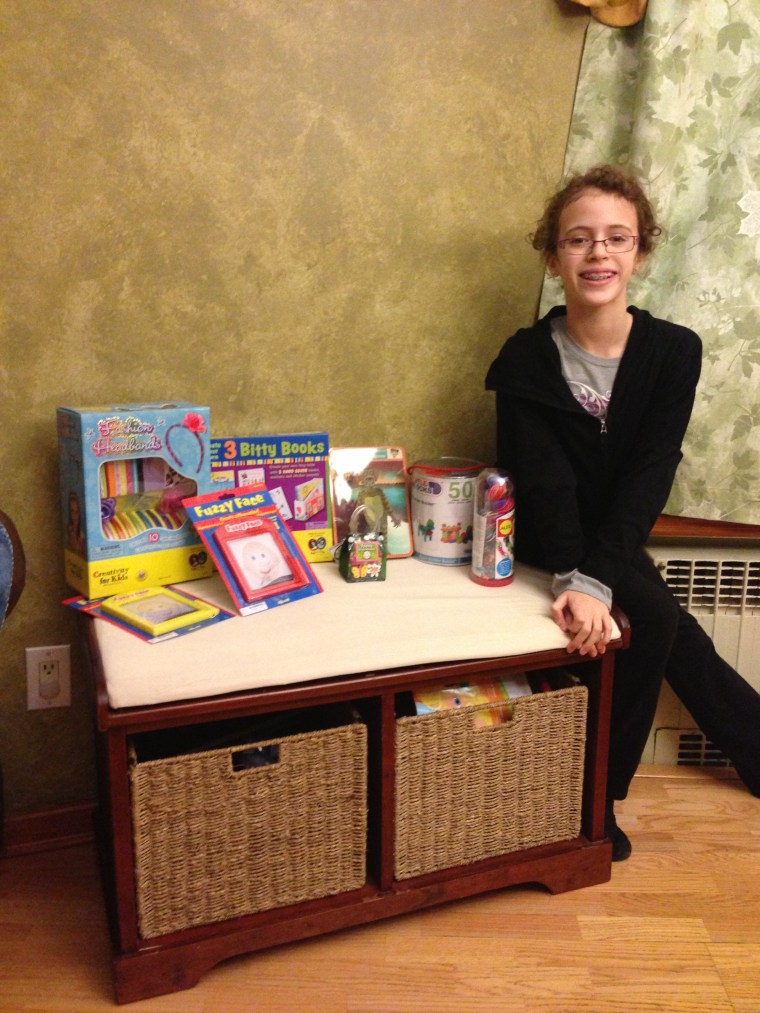 These are the toys she picked out for the kids in the hospital.