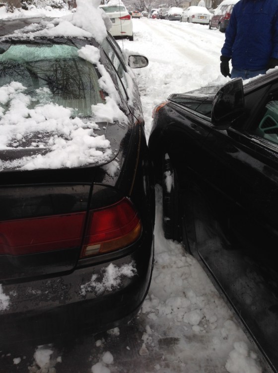 They aren't actually touching - but it's 2 inches at best. 