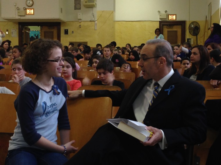 Meghan chatting with Borough President Oddo!
