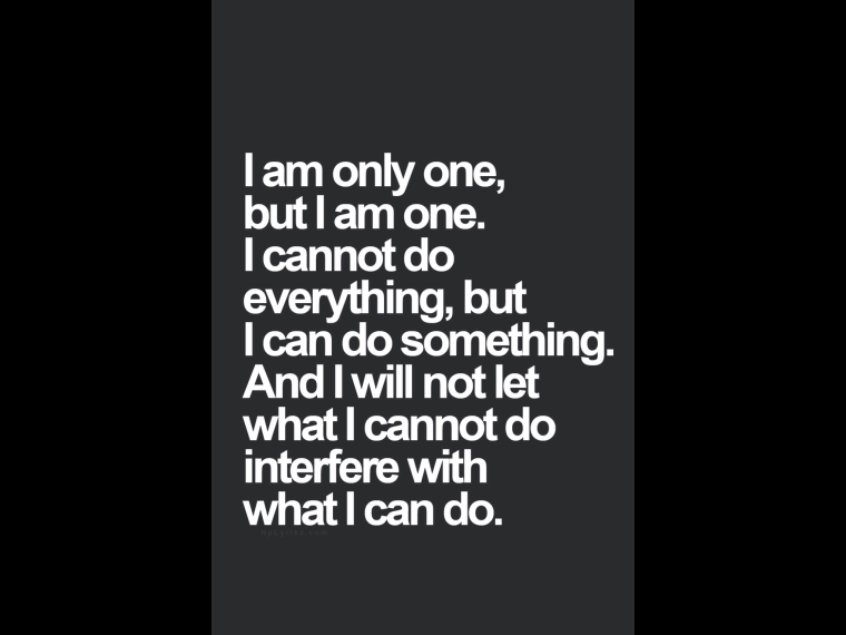i am one