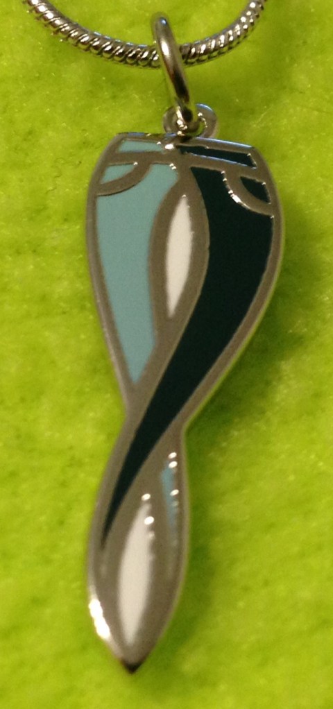 denim ribbon necklace 2