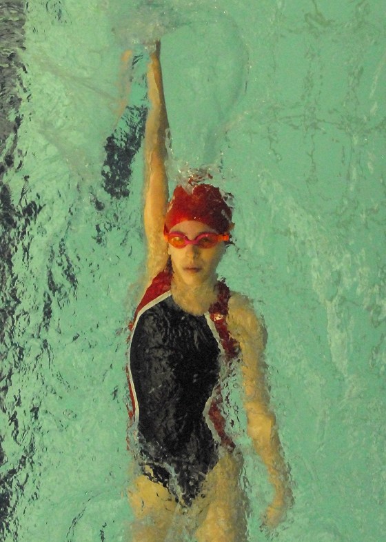 First season swimming, a few weeks in. Spring 2013