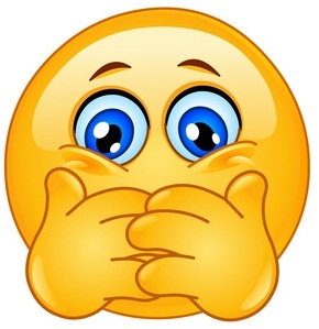 Emoticon posing like “three monkeys”