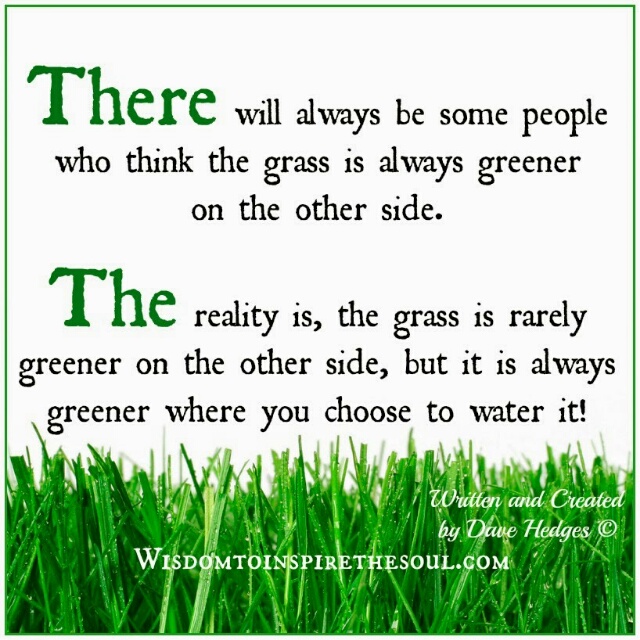 grass is greener