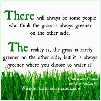 grass is greener